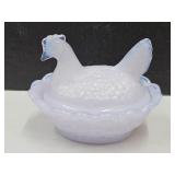 Minature  Hen on a Nest Salt Mirage Color