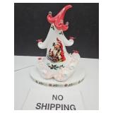 Ceramic Jolly Christmas Tree 13.5" h With Base