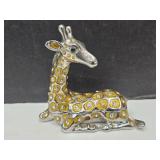 Porcelain Enamel Giraffe Trinket Box
