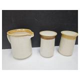 Mikasa Stoneware Shakers & Creamer