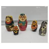 2 Different  Types of  Nesting  Dolls1" to 2.5"hig
