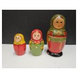 Russian Nesting Dolls  3.5 " x 6.5" h See Maker