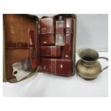 VTG Travel Grooming Set & 4.5" h Indian Brass