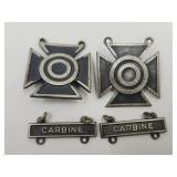 Sterling Silver Rifle Medals See Weight