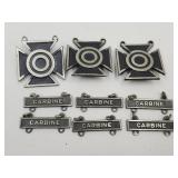 Sterling Silver Military Rifle Medals See Weight