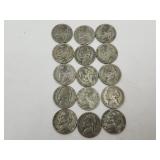 WWII 15 Silver War Time Nickels