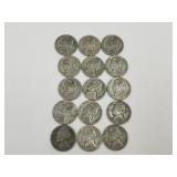 WWII 15 Silver War Time Nickels