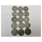 WWII 15 Silver War Time Nickels