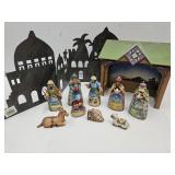Beautiful Jim Shore Christmas Manger SEE SIZE