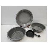 Griswold Cast Iron Ash Tray & Granite Ware
