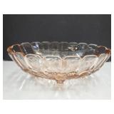 Indiana Glass Pink Depression Harvest Grape Bowl