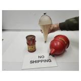 2 Fire Extinguishers, Glass, Hero & 1 Holder