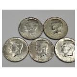1965 , 66, 67, 68 & 69 Kennedy  40% Silver Half