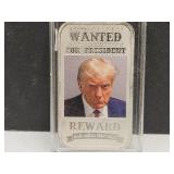 One  Troy Ounce Silver Trump Bar