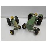 2 John Deere 8"-11" L Toy Tractors