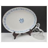 Sympathy Blue China Platter, Cristal D