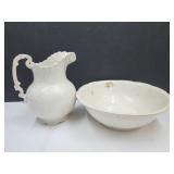 Vintage Water Picture & Bowl  Royal V & B
