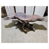 Live Edge Coffee Table 5 ft L 17" h Swivel Top