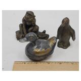 Brass Penguin, Brass Monkey, Trinket Box