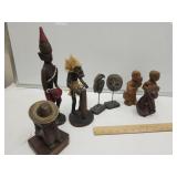 Wood Carved Statues Tribal & Others 5"-13"