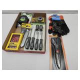Lot of Tools Box Cutter Knife Tape Measure+