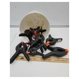 Bucket of Spring Clamps