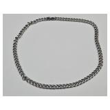 Stainless Steel Grounded Cuban Link Necklace