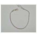 Sterling Silver Frost Link Bracelet