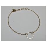 Gold Tone Circle Bracelet