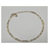 Gold Plated Box Link Bracelet