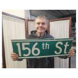 24 x 9"  2 Sided  156TH  ST Metal Sign