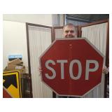 30" STOP Metal Sign