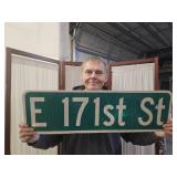30  x 9" Metal E  171ST ST 2 Sided Sign