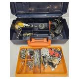 12" Steel Tec Tool Box w Erector Pieces