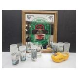 Heineken Beer Sign, 19.5 X 24", Shoe &  Barware +