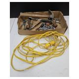 Ratchets, Sockets, Extension Cord, Hammer +