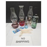 Oil Lamps with Oil,   NO SHIPPING