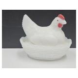 Small Hen on a Nest  3 1/2"