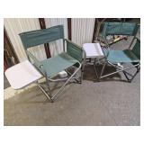 2 NICE Folding Outdoor Chairs w The Side Tables