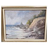 Signed Art Jackson Oil on Canvas 31"x25"