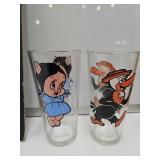 VTG Pepsi Cartoon Glasses, Petunia & Buzzard