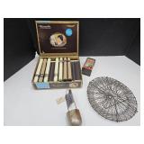 Sears Viscosimeter, Cigar Box, Hot Coco Tin+