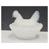 Miniature Hen On a Nest  2 1/4"