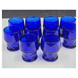 Lot of 10 Cobalt Glasses