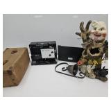 VTG Metal Bell, Sears Super 8 Projector,Halloween