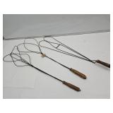 Primitive Rug Beaters Lot of 3