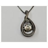 925 Sterling Silver Chain 19" & Silver Pendant