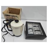 Watch Display Case Holds 6  & Travel Coffee Pot
