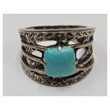 Sterling Silver Sleeping Beauty Turquoise JVC SZ8