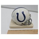 NO COA Colts Autographed 4.5" Helmet